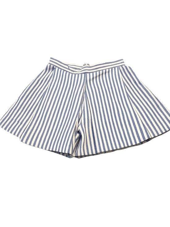 DO+BE Pants - DO + BE Blue White Preppy Striped Linen Blend Shorts Coastal Summer Chic M